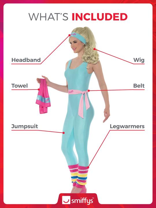 Image du produit Smiffys Barbie: Années 90 - gymnastique Barbie (36, 37, 38)