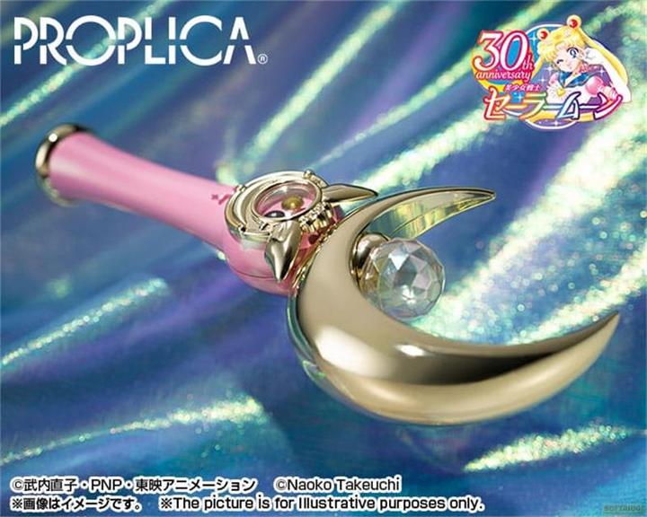 Image du produit Bandai Sailor Moon Proplica Réplique 1/1 Sceptre de la Lune Brilliant Color Edition 26 cm