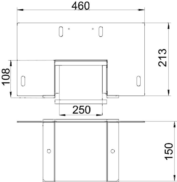 Actual product image OBO Bettermann OBO BSKM-WA 1025 Wall connection I120 f. Wall and ceiling assembly (Various)