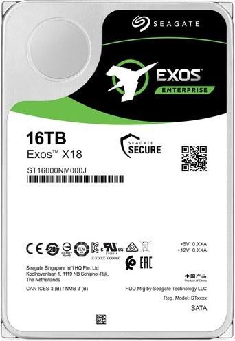 Actual product image Seagate Exos X18 (16 TB, 3.5", CMR)