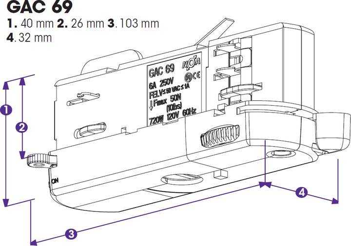 Produktbild Nordic Global Trac Multi-Adapter 3-Phasen GAC69-1 grau