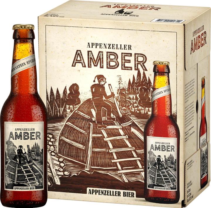 Produktbild Appenzeller Bier Amber 6 x 0.33 l (6 x 33 cl)