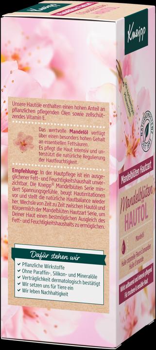 Actual product image Kneipp Almond blossom skin oil (Body oil, 100 ml)