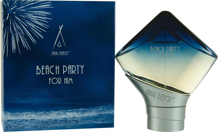 Actual product image Nikki Beach Beach Party Man Eau de Toilette 50ml Spray (Eau de toilette, 50 ml)