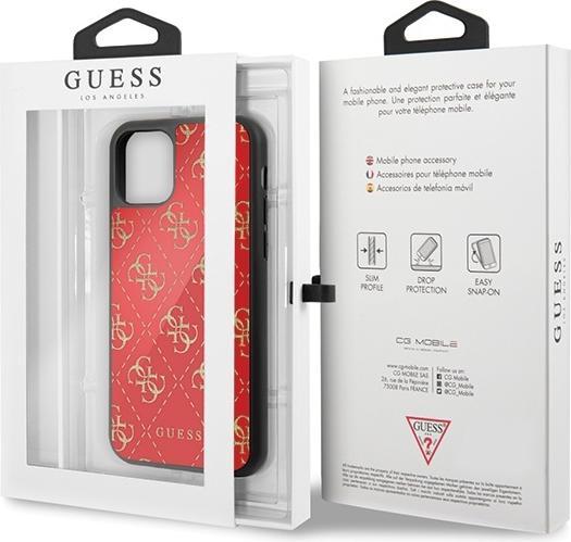 Produktbild Guess Double Layer Glitter 4G für Apple iPhone 11 Pro - red (Apple iPhone 11 Pro)