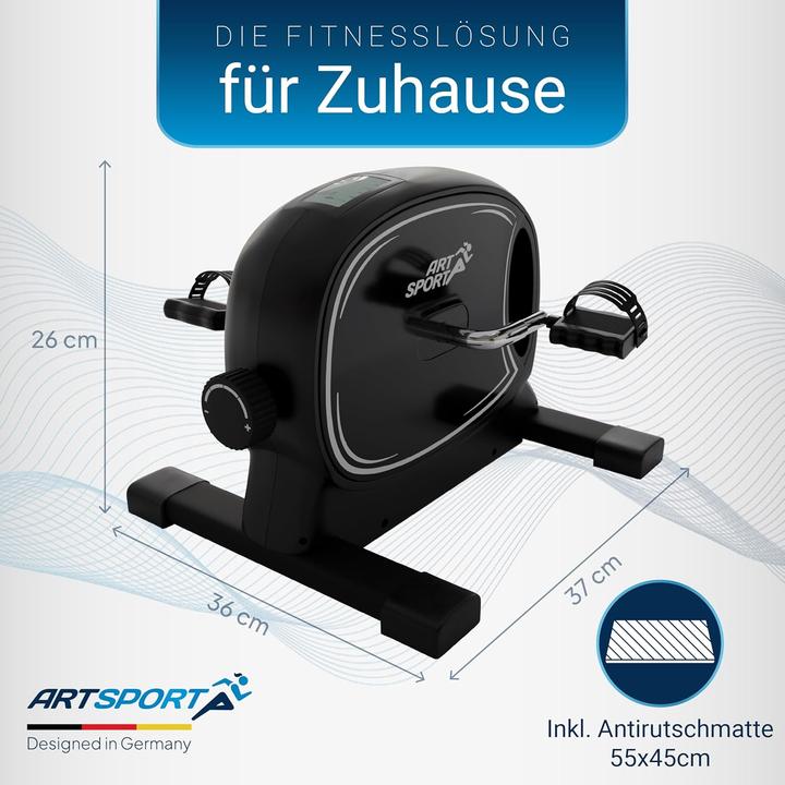 Actual product image Juskys Pedaltrainer Sportivo Heimtrainer für Zuhause