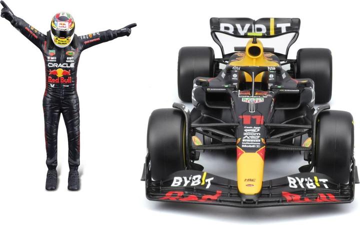 Produktbild Bburago Red Bull F1 RB19 mit Figur 1/24 Pérez