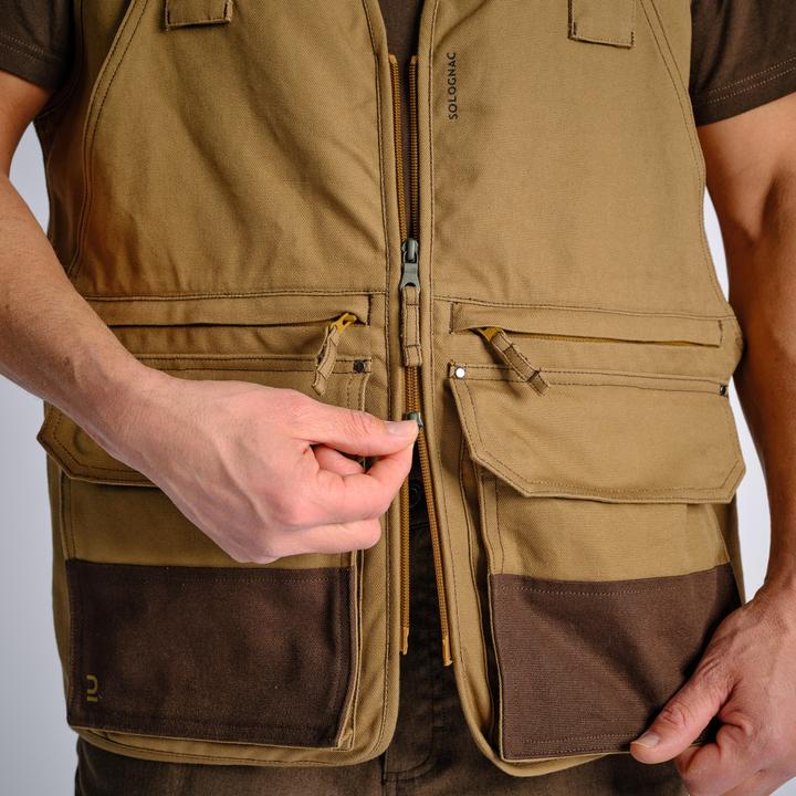 Produktbild Solognac Jagdweste 500 Renfort viele Taschen braun (3XL)