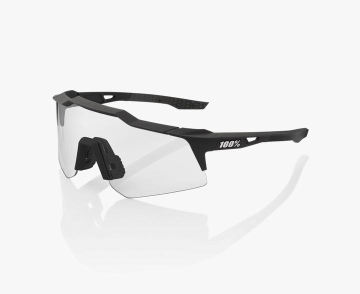 Actual product image 100% Glasses Speedcraft XS Soft Tact (Soft Tact Black, Smoke)
