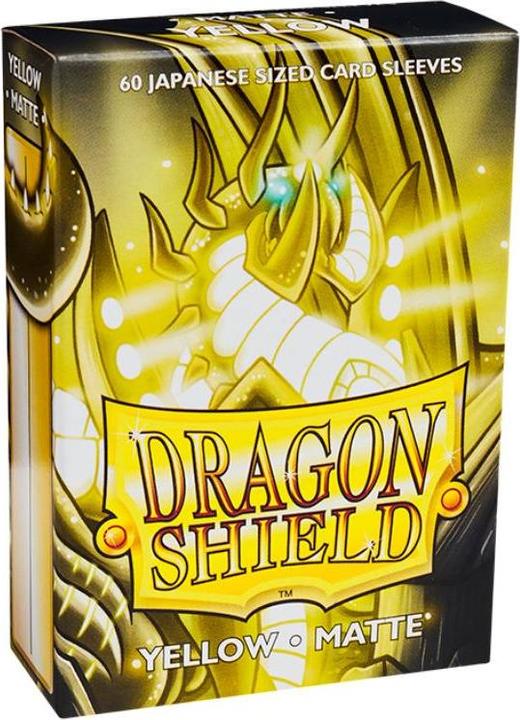Actual product image Arcane Tinman ART11114 - Matte - Yellow Japanese Size (60) Card Sleeves