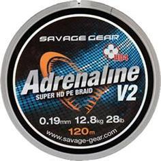 Savage Gear SG HD4 Adrenaline V2 120m 0.33mm 60lbs 27kg Grey (27.22 kg)