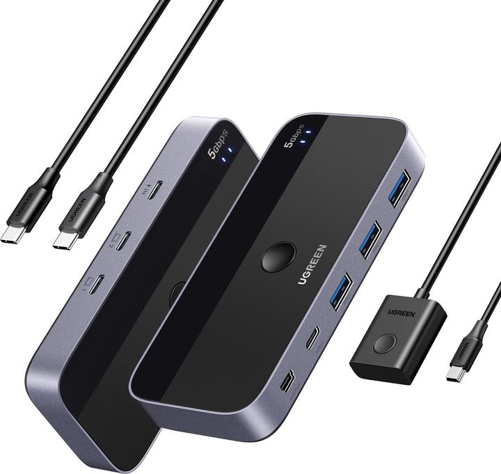 Produktbild Ugreen USB 3.0 2x4 switch / switch CM687 (USB-C, 4 Ports)