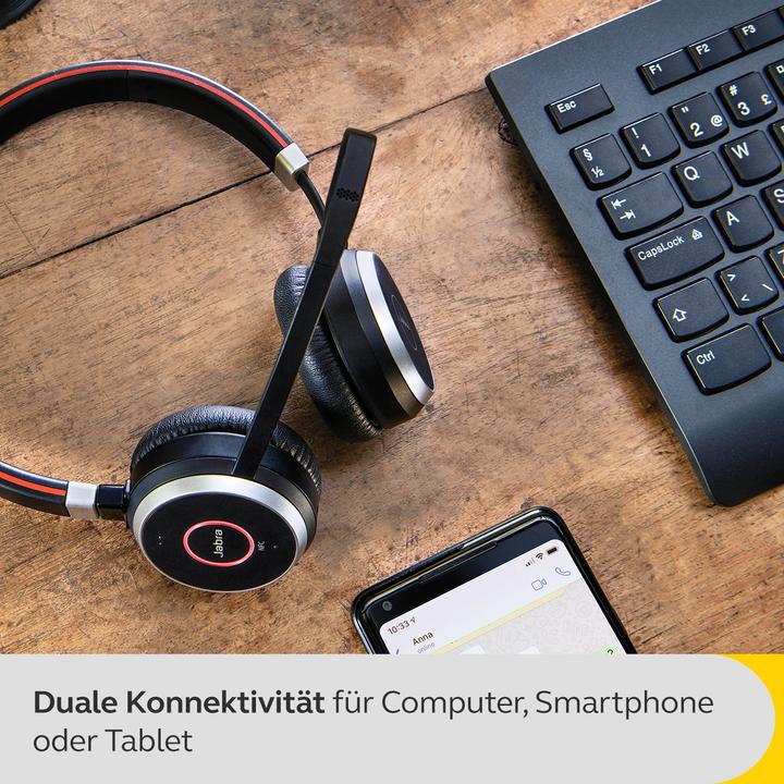 Produktbild Jabra Evolve 65 UC Duo (Kabellos, USB-A)