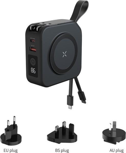 Actual product image Tiger Powerbank 10-in-1 10,000mAh Black (10000 mAh, 25 W)
