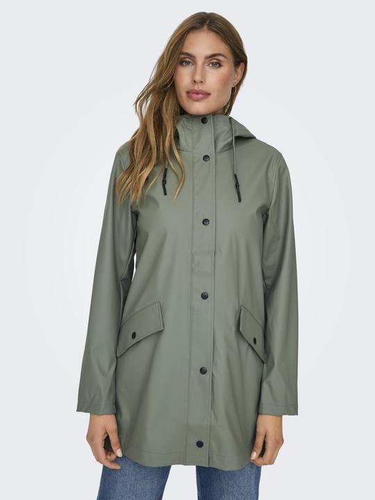 Produktbild Only Einfarbiger Regenjacke Regenmantel (XL)