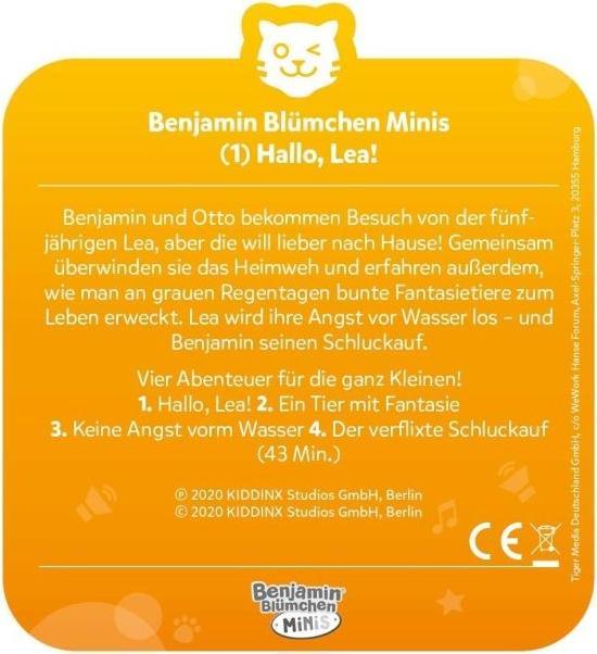 Immagine prodotto Tigermedia Tigercard- Benjamin Blümchen Minis (1): Ciao, Lea! (Tedesco)