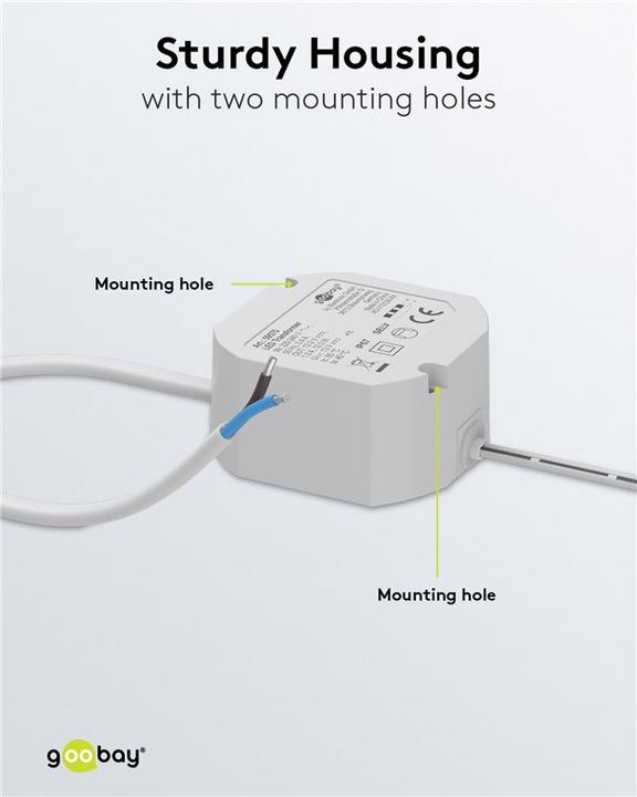 Actual product image Goobay LED transformer 12 V/12 W