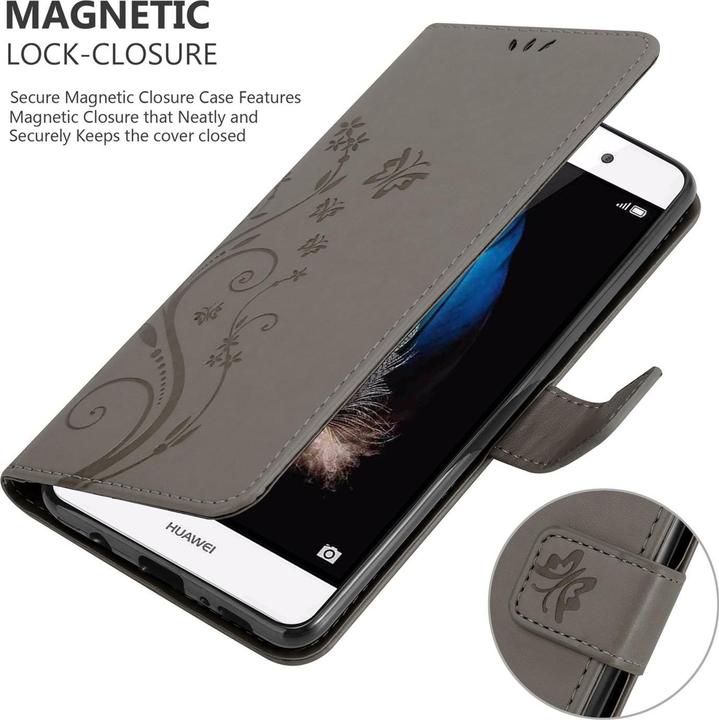 Image du produit Cadorabo Couverture du livre de fleurs (Huawei P8 Lite)