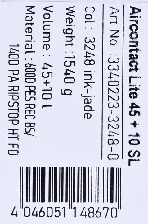Actual product image Deuter Aircontact Lite 45 + 10 (45 l)