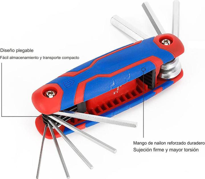 Immagine prodotto Workpro Chiave esagonale esterna 1.5 mm, 2.0 mm, 2.5 mm, 3.0 mm, 4.0 mm