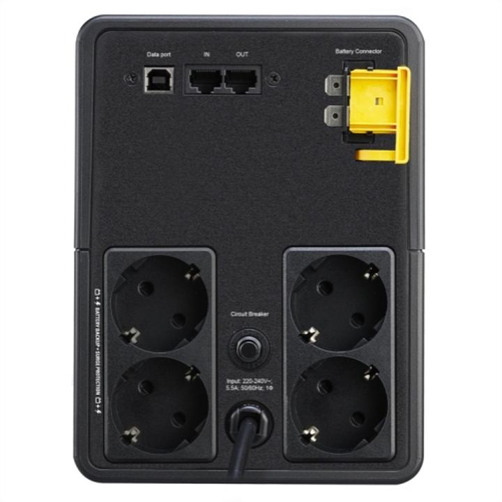 Actual product image APC BX1600MI-GR Uninterruptible Power Supply (UPS) Line-Interactive 1600 VA 900 W 4 AC Outputs (1.60 VA, 900 W, Line-interactive UPS)