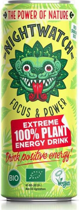 Produktbild Nightwatch Focus & Power Extreme Energy Drink Bio (1 x 25 cl)