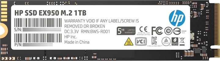 Produktbild HP SSD EX950 1 TB, M.2 PCIe Gen3 x4 NVMe, 3500 (1000 GB, M.2 2280)
