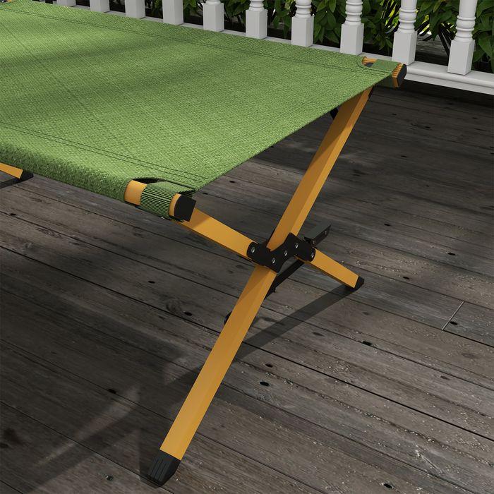 Produktbild Swisshandel24 Sonnenliege Klappbar Gartenliegestuhl mit Seitentasche, Relaxliege Oxford, Dunkelgrün, 196x64x45cm (196 cm)