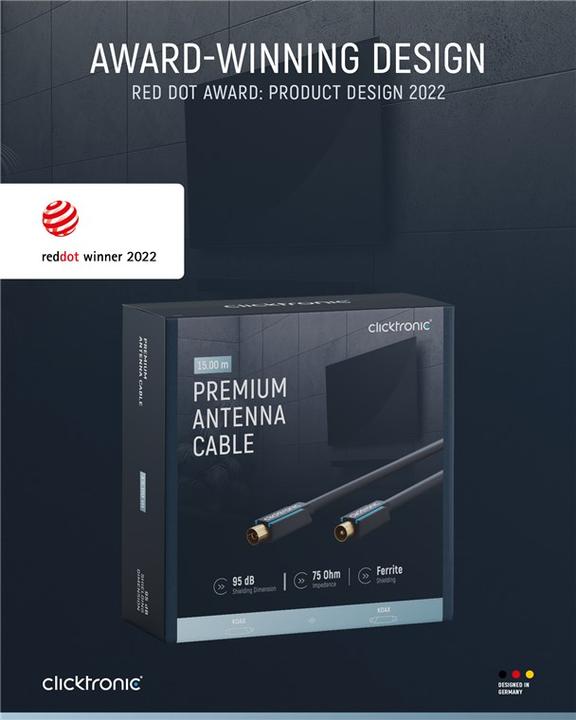 Actual product image clicktronic 70401 (95 dB, Antenna cable)