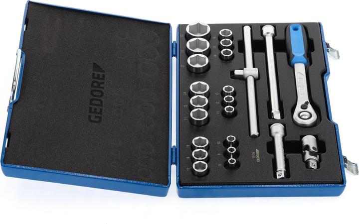 Immagine prodotto Gedore Set di chiavi a bussola metriche 1/ (32 mm, 18 mm, 11 mm, 12 mm, 20 mm, 19 mm, 27 mm, 15 mm, 25 mm, 13 mm, 21 mm, 14 mm, 29 mm, 8 mm, 10 mm, 30 mm, 23 mm, 26 mm, 22 mm, 17 mm, 28 mm, 9 mm, 16 mm, 24 mm, 31 mm)