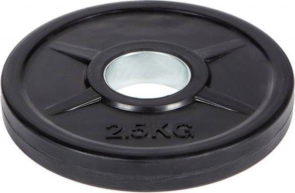 Actual product image Fitcom Rubberised Olympia weight plate (1 x 2.5 kg)
