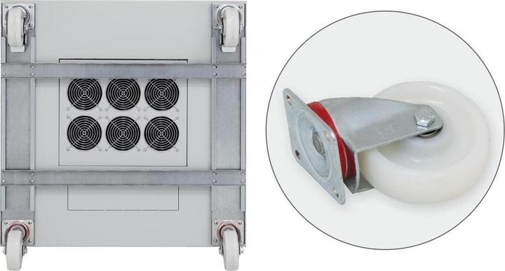 Actual product image Triton RAX-RK-D66-X1 - Roller set with reinforcement frame 600x600 for RMARZA Load capacity 900 kg