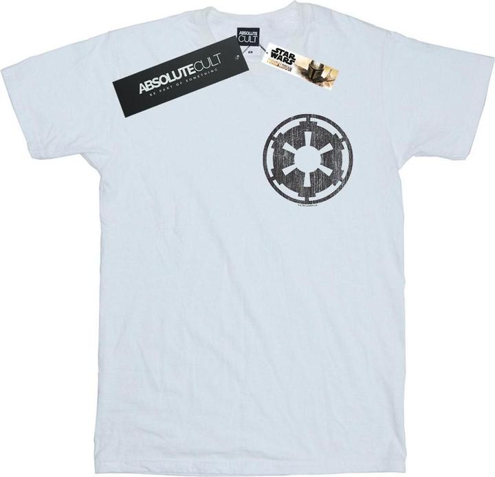Star Wars The Mandalorian Galactic Empire Insignia Breast Print TShirt (5XL)