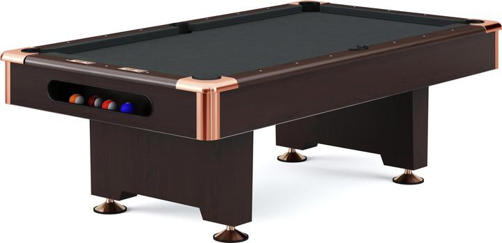 Immagine prodotto Automaten Hoffmann Tavolo da biliardo Club Pro III con decoro in noce (198 x 99 cm)
