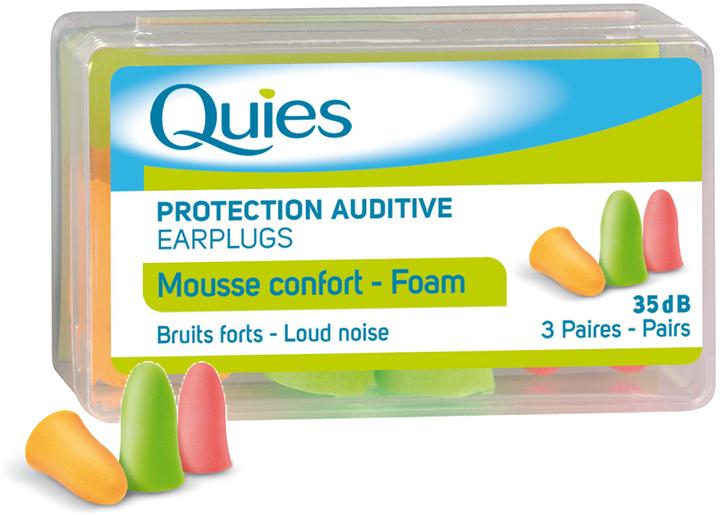 Actual product image Quies Lärmschutz aus Schaumstoff (6 x)
