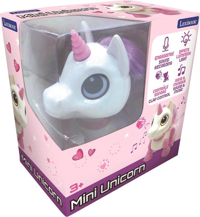 Image du produit Lexibook POWER Unicorn Mini robot licorne avec effets sonores et lumineux, commande de battements de mains (Français)