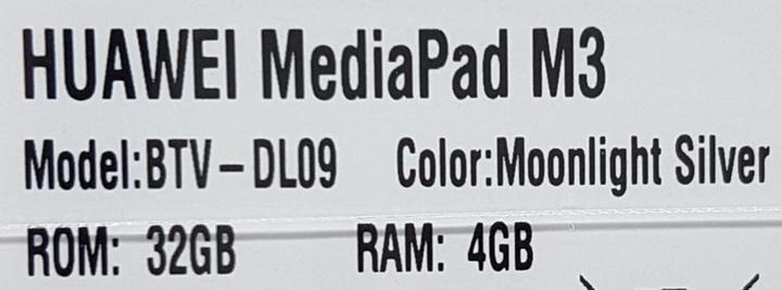 Immagine prodotto Huawei MediaPad M3 (4G, 8.40", 32 GB, Argento)