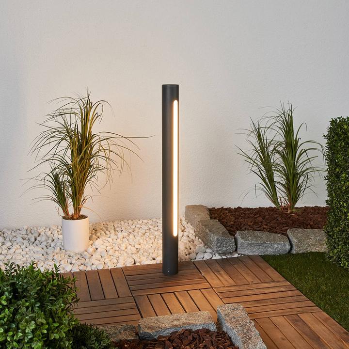 Produktbild Lucande Tomas Aussen Garten Leuchte H75 Dark Grey/White (189 lm, IP54)