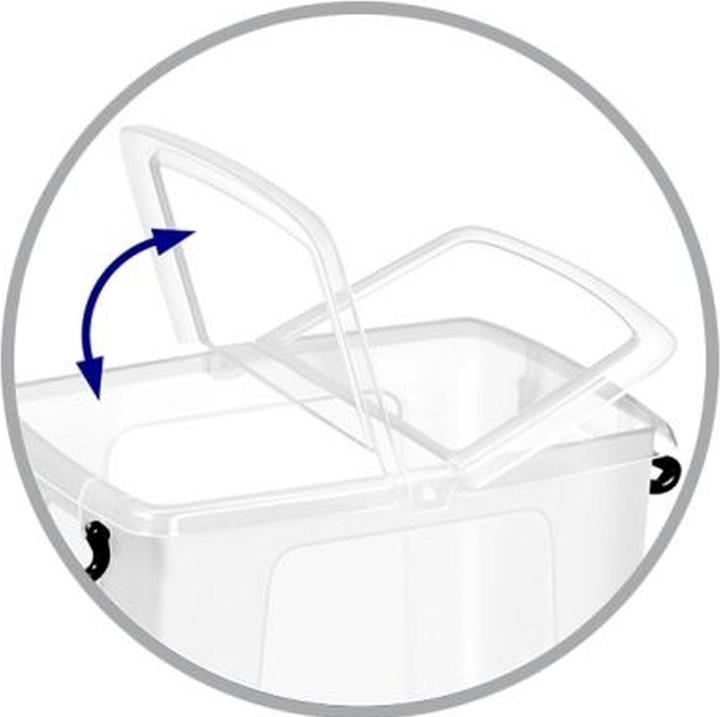 Immagine prodotto Cep Smart Box HW60 scatola portaoggetti con maniglie a clip 6 litri trasparente (30 x 22,5 x 18,5 cm, 6 l)
