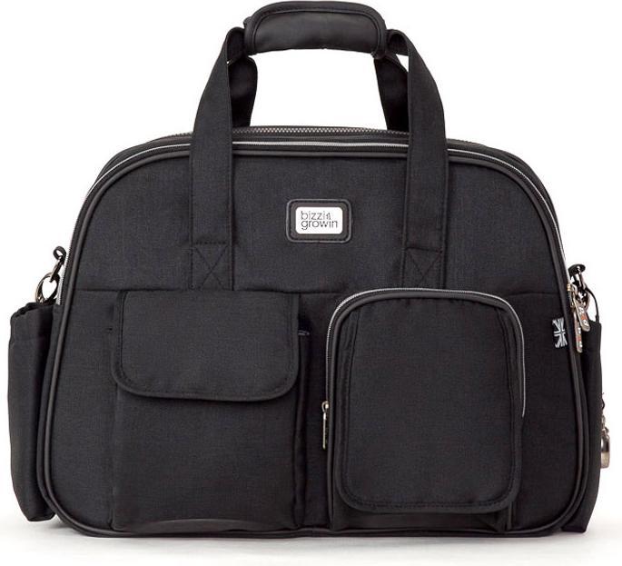 Actual product image Bizzi Growin POD Baby Travel Crib Changing Bag - Chelsea Black
