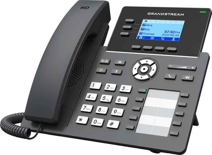 Actual product image Grandstream GRP2604 - IP Phone - Black - Corded Handset - 3 Lines - 2000 On