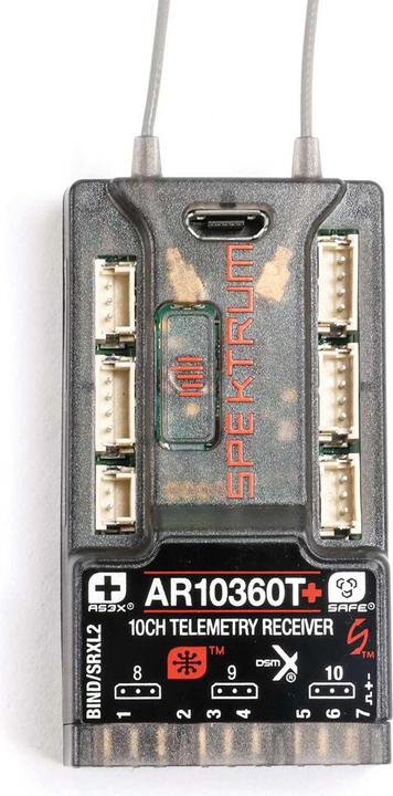 Actual product image AR10360T+ DSMX 10-Kanal AS3X+ & SAFE Telemetrie-Empfänger
