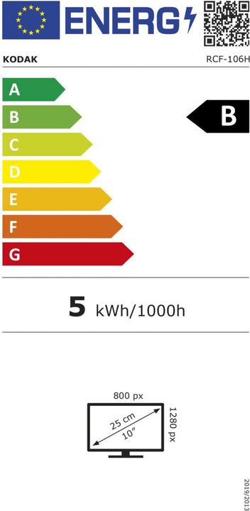 Etichetta energetica Kodak RCF-106H (10", 1280 x 800 pixel)