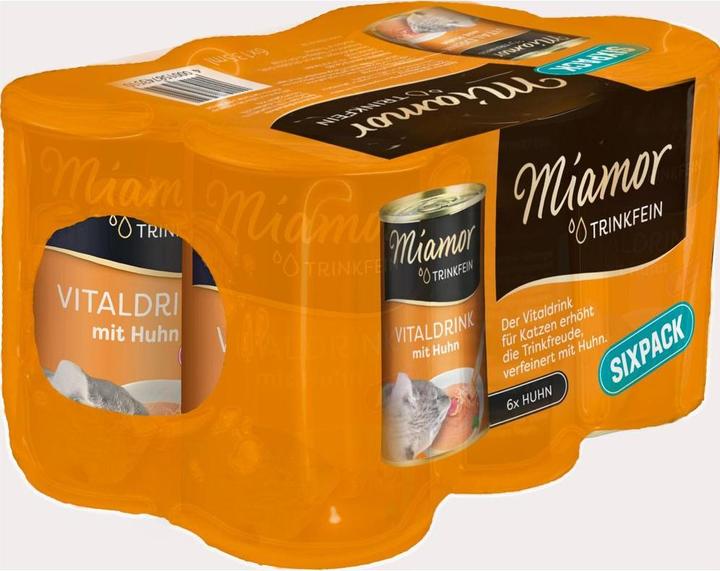Produktbild Miamor Katzen-Snack Dose Trinkfein Vitaldrink Huhn, 6 x 135 ml (Adult, 6 Stk., 810 g)