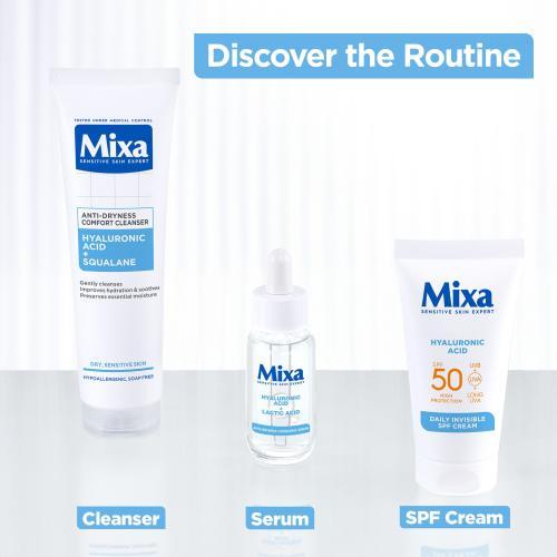 Actual product image Mixa Hyaluronic Acid Daily Invisible SPF Cream (Suntan cream, SPF 50, 50 ml)