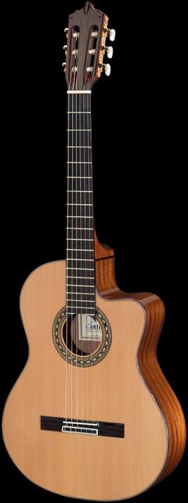 Actual product image Artesano Sonata MC Cut, eSonido Preamp (Classical guitar, Solid cedar, Mahogany, Artifical Ebony)