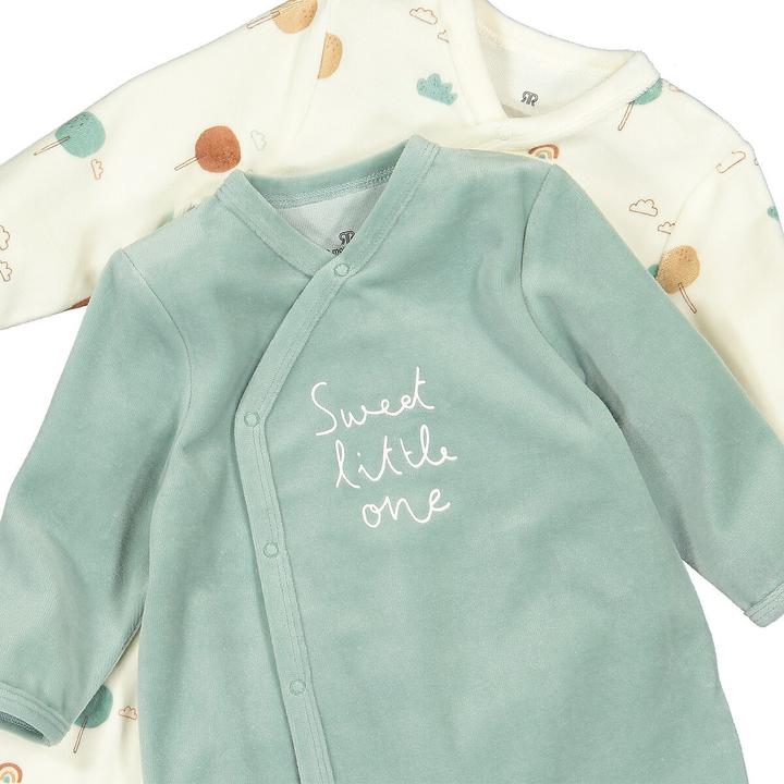 Produktbild La Redoute Collections 2er-Pack Strampler aus Samt (62)
