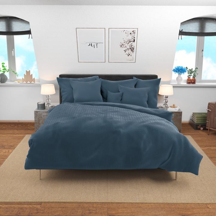 Image du produit Lotus Bettwaren Satin seersucker (Housse de couette, 200 x 210 cm)