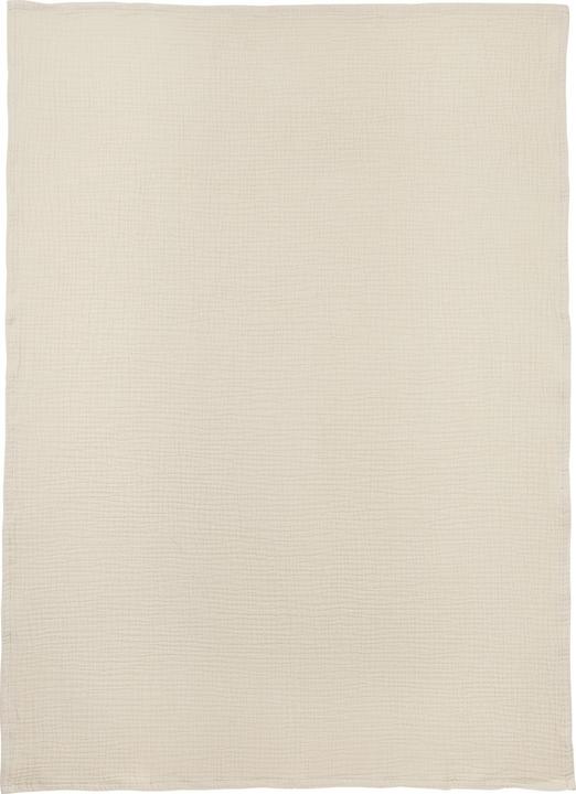 Actual product image Meyco Baby Uni cot sheet - pre-washed muslin - soft sand - 100x150cm