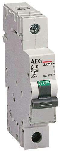 Actual product image AEG Circuit breaker C 20A EP61 C20 1-pole 6kA 66723